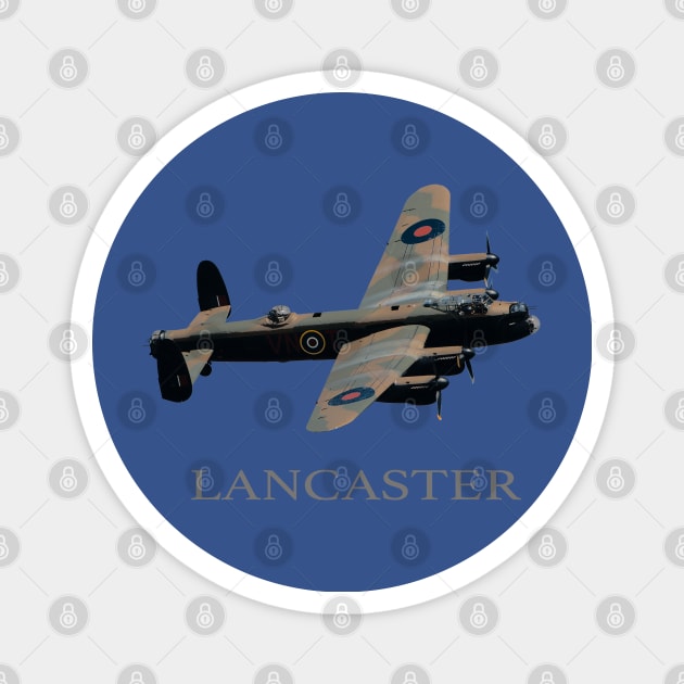 RAF Avro Lancaster Bomber WW2 Magnet by Dirty Custard Designs 